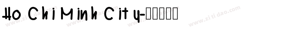 Ho Chi Minh City字体转换